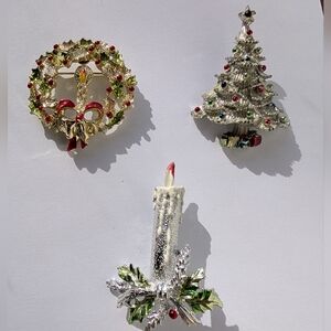 Vintage Christmas Fashion Brooches